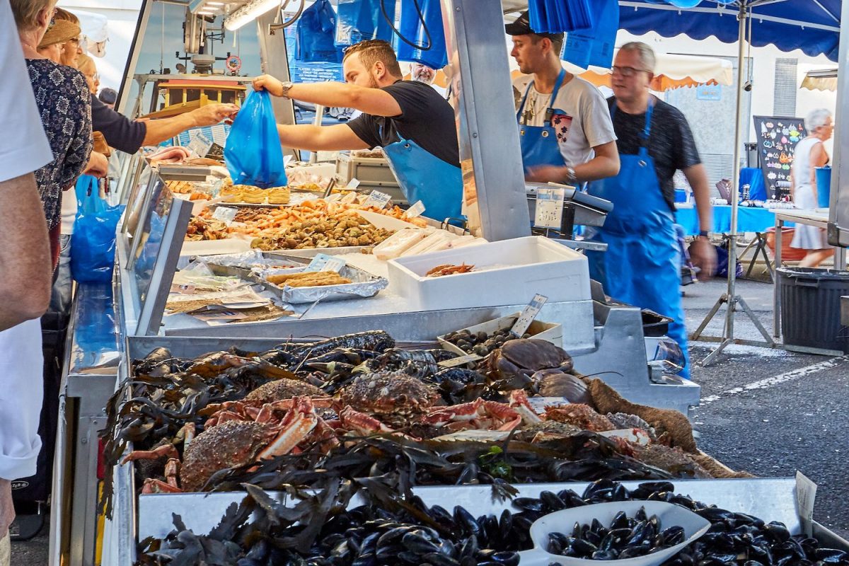 Marché aux poissons de Ouistreham